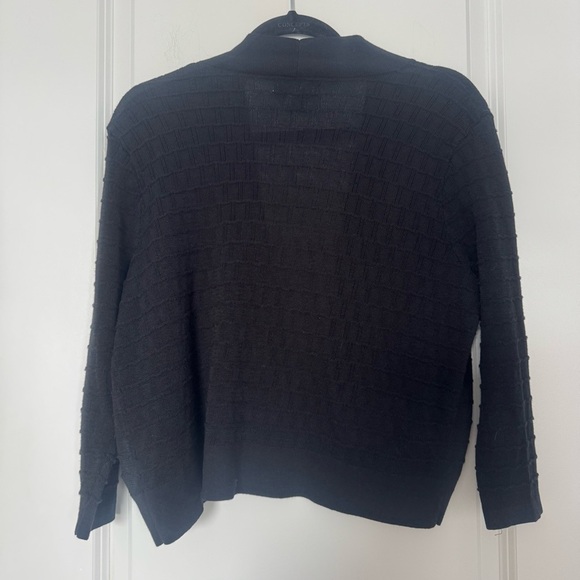 Dana Buchman Black Women's Open Front Cardigan Sweater - Picture 2 of 6